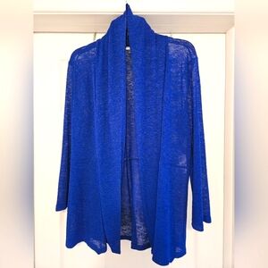 Kasper forearm-length sleeves transparent cardigan